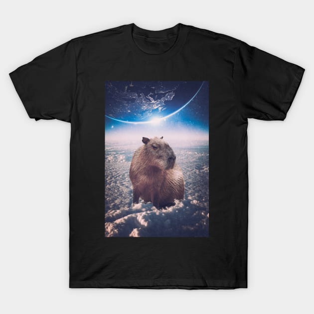 Sleepy Capybara T-Shirt by argobel13